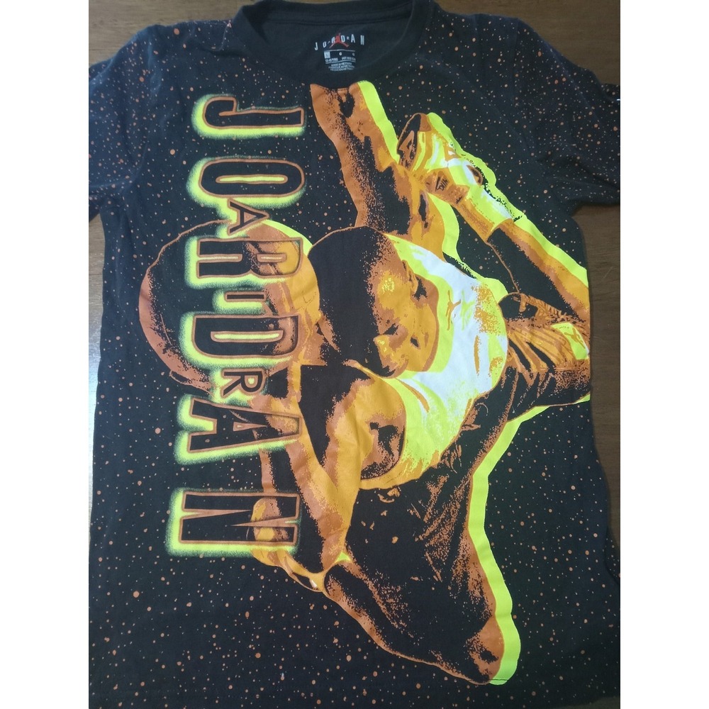 Jordan Boys Graphic T-Shirt Size‎ Large Black  Jumpman Cotton Tee - Picture 6 of 12